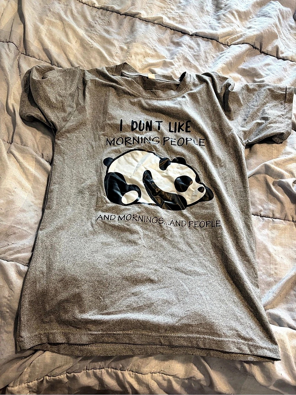 Graphic Short Sleeve Tee in Gray new